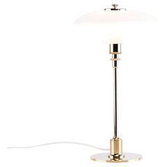 Poul Henningsen Table Lamp Model PH 2/1 in Brass, Louis Poulsen