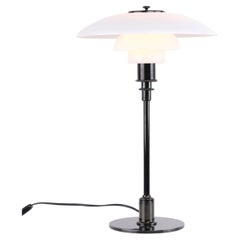 Poul Henningsen Table Lamp Model PH 3/2 in Black Metallised Brass