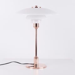 Poul Henningsen Table Lamp Model PH 3½-2½ Limited Edition in Copper & White Opal