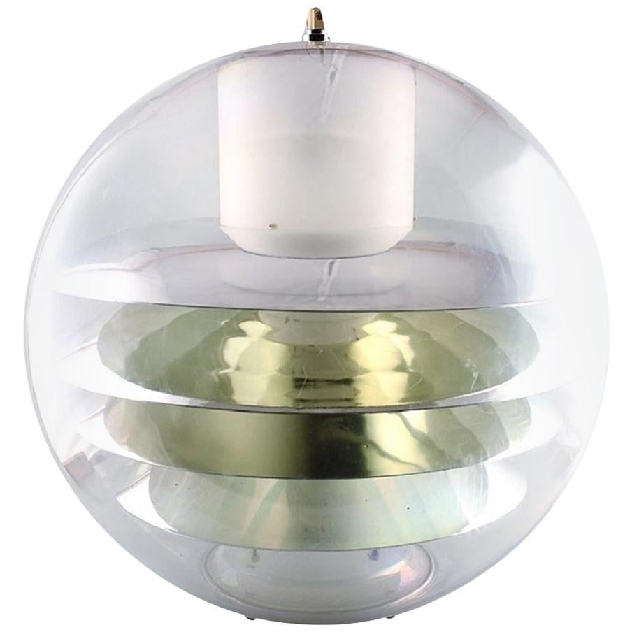 Poul Henningsen / Verner Panton Style, Large Plexiglas Ceiling Lamp For Sale