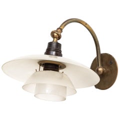 Poul Henningsen Wall Lamp Model PH-1/1 by Louis Poulsen in Denmark