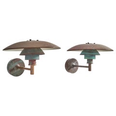 Poul Henningsen, Luci da parete, Rame, Danimarca, anni '50