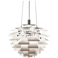 Vintage Poul Henningsen White Ph Artichoke Large Chandelier for Louis Poulsen
