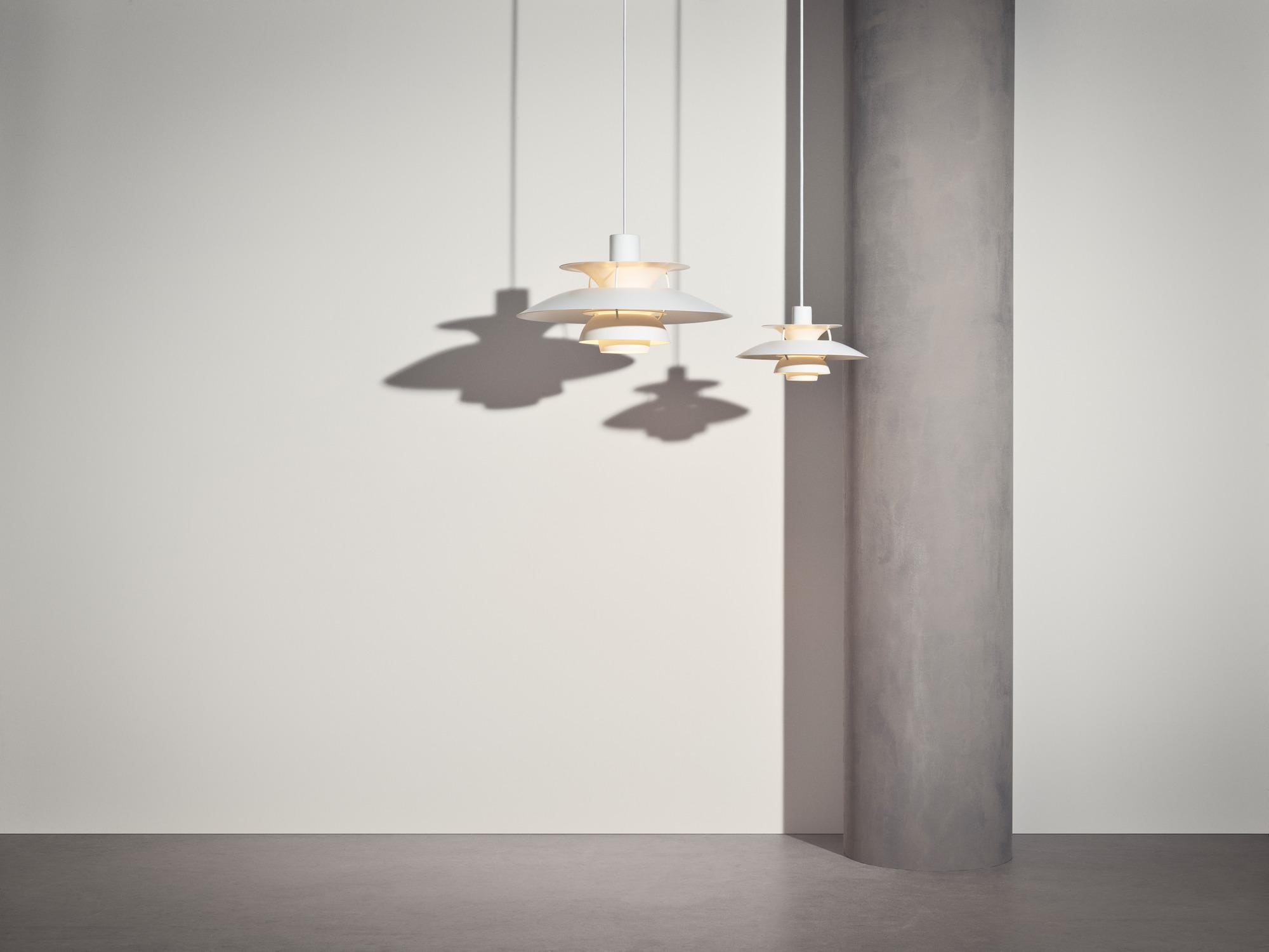 Poul Henningson 'Classic White' PH5 Mini Pendant for Louis Poulsen For Sale 5
