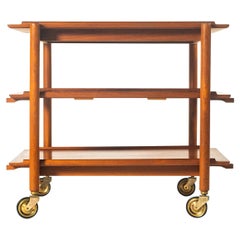 Poul Hundevad Bar Cart in Teak