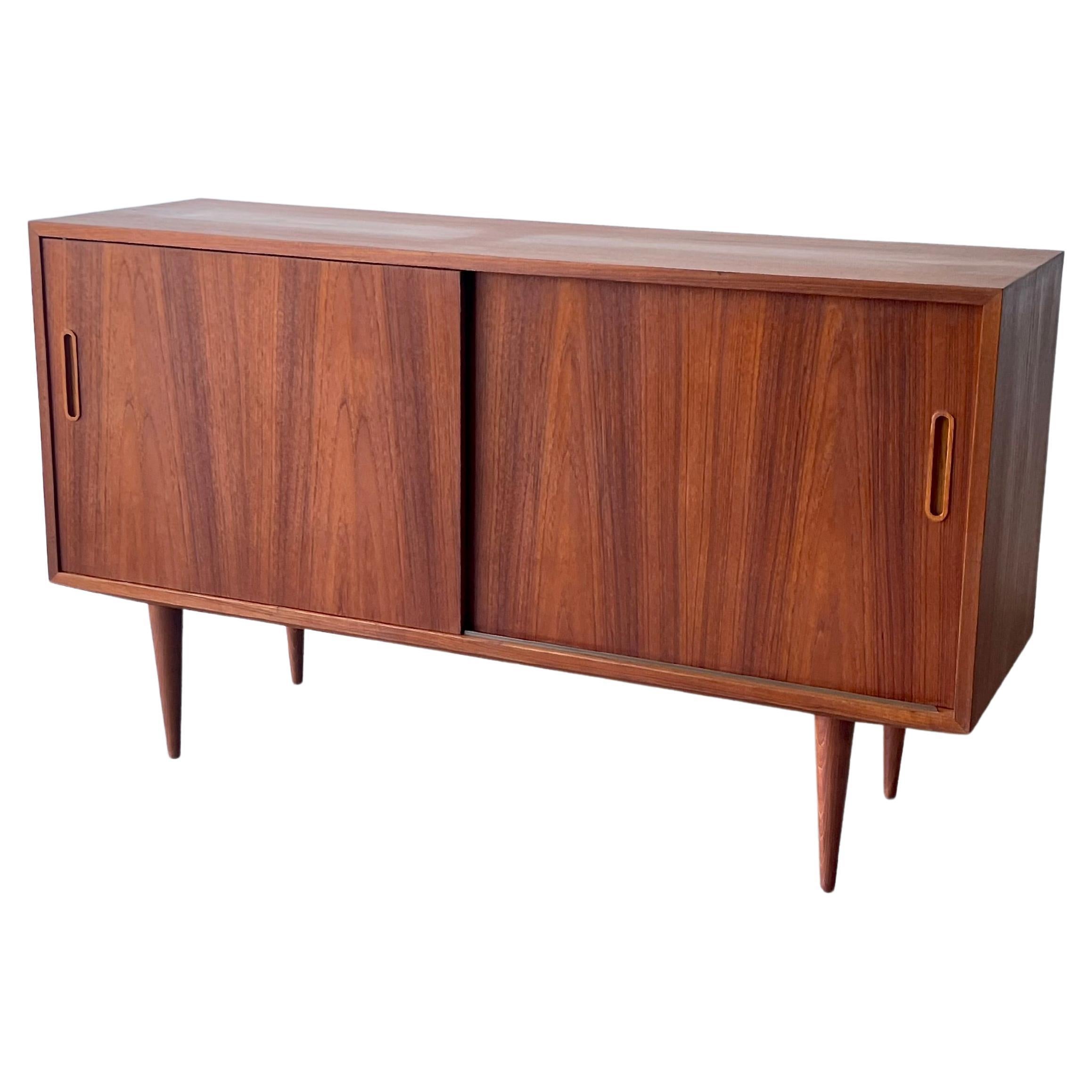 Set of Two Large Danish Mid-Century Modern Credenza Bookcases at 1stDibs