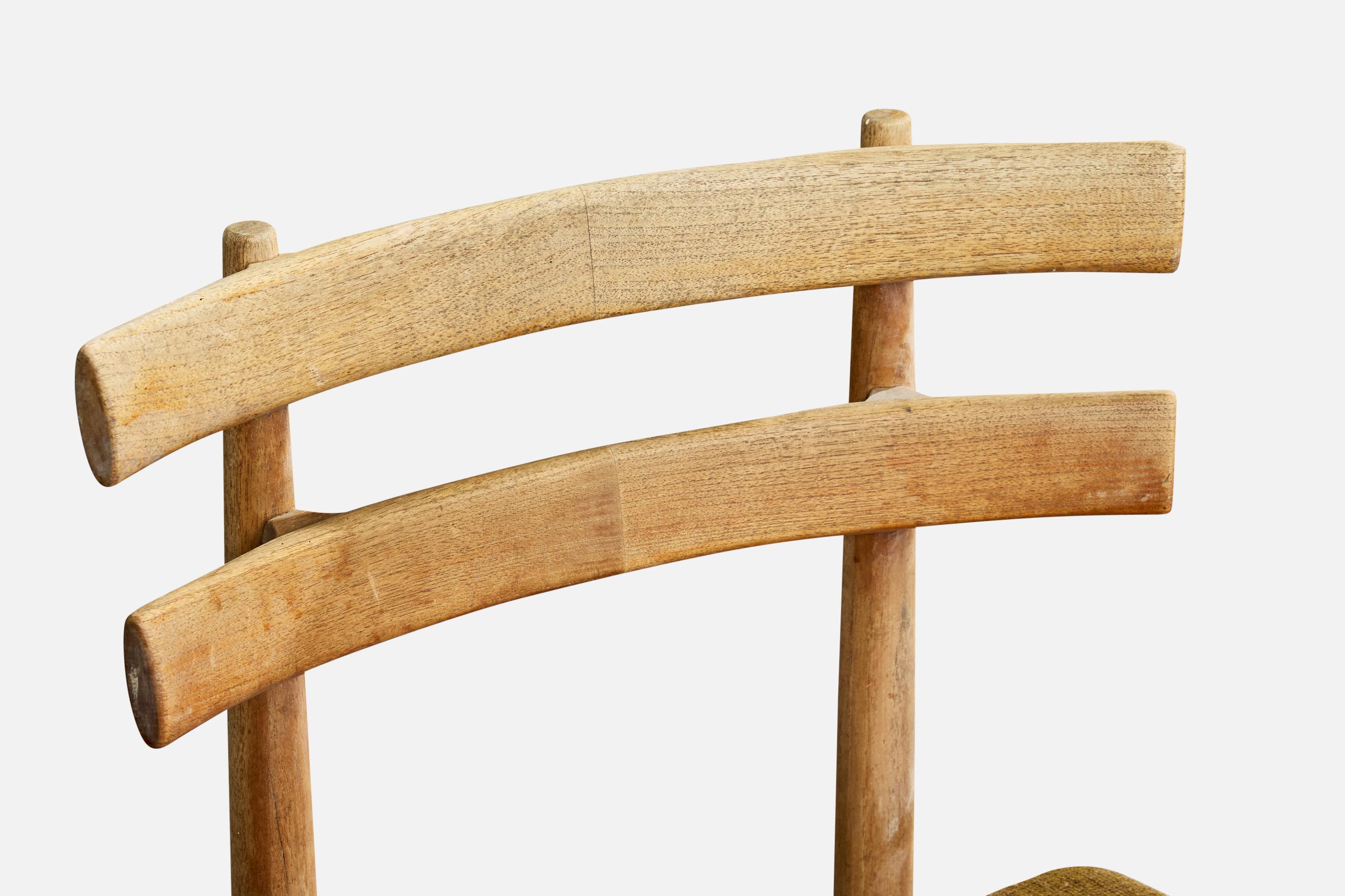 Poul Hundevad, Dining Room Chairs, Teak, Fabric, Denmark, 1958 im Angebot 3