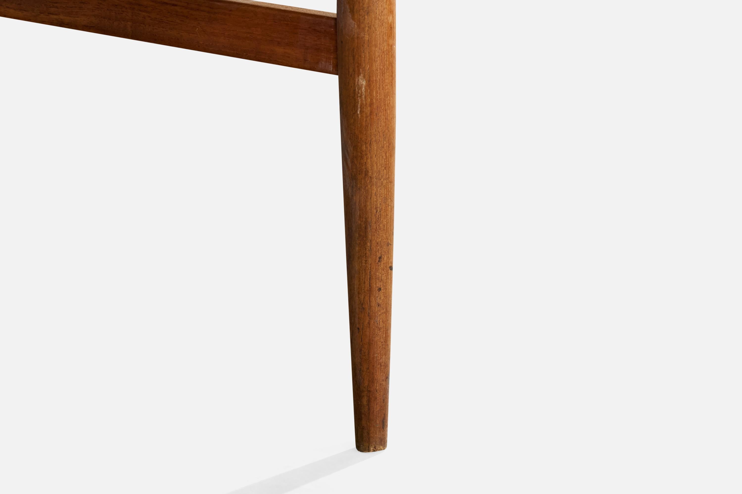 Poul Hundevad, Dining Room Chairs, Teak, Fabric, Denmark, 1958 im Angebot 7