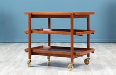 Poul Hundevad Expandable Teak Serving Cart