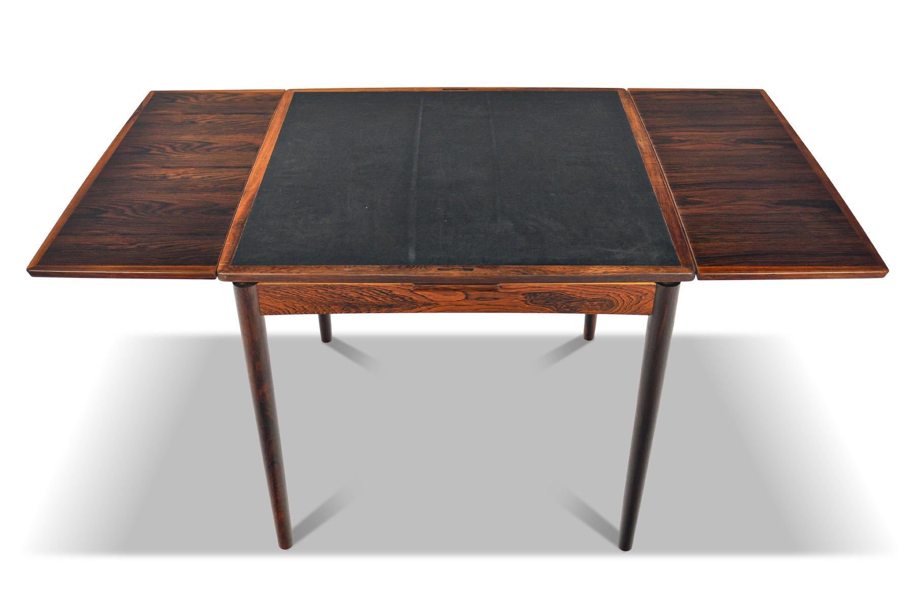 Danish Poul Hundevad Flip Top Game/ Dining Table in Rosewood