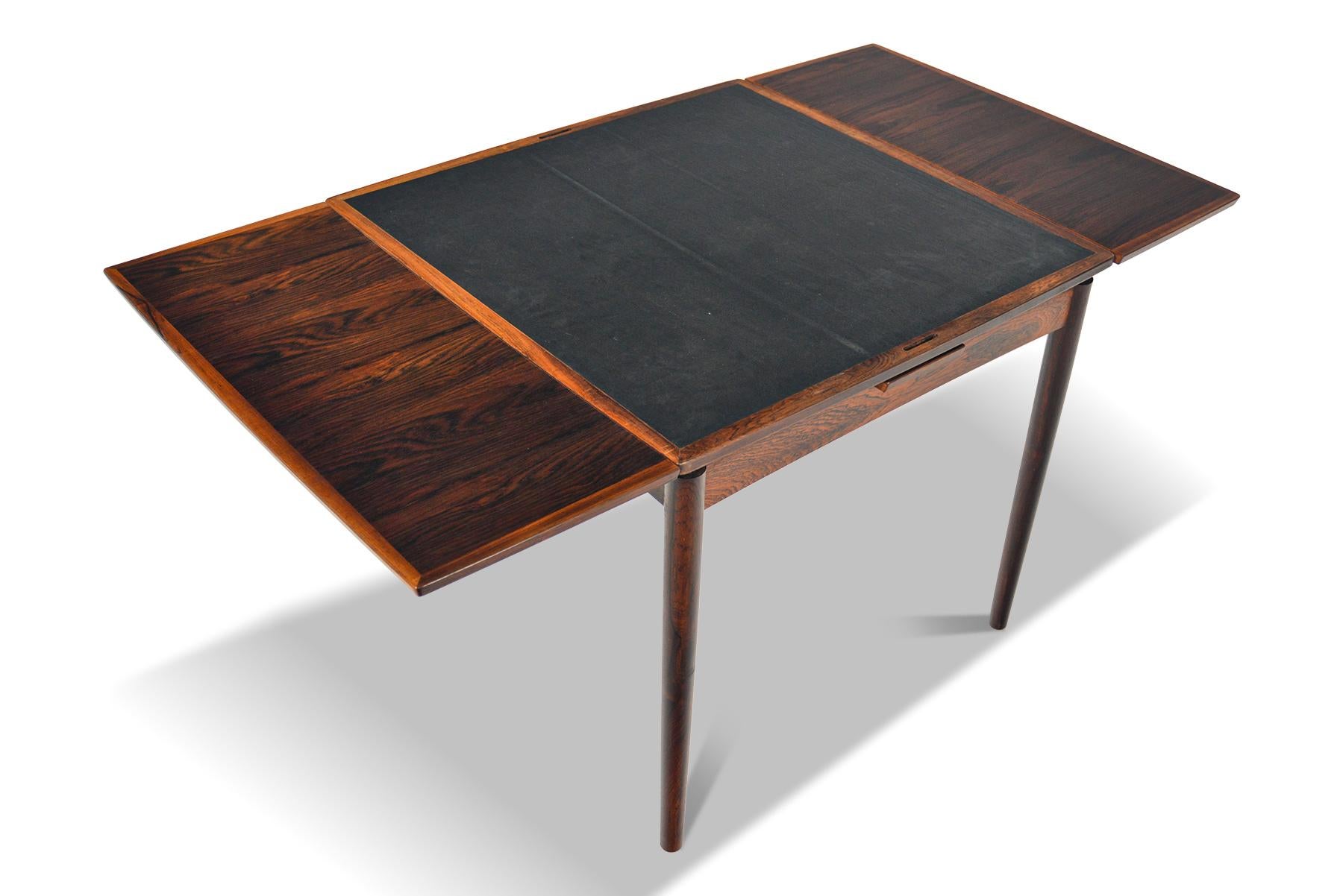 Poul Hundevad Flip Top Game/ Dining Table in Rosewood In Good Condition In Berkeley, CA