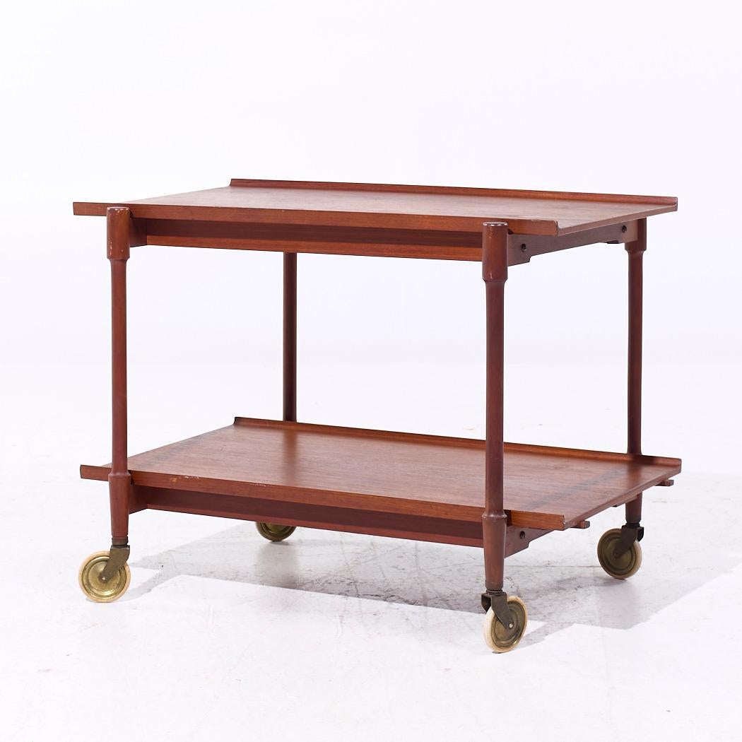 Poul Hundevad für Domus Mid Century Danish Barwagen aus Teakholz, erweiterbar (Moderne der Mitte des Jahrhunderts) im Angebot