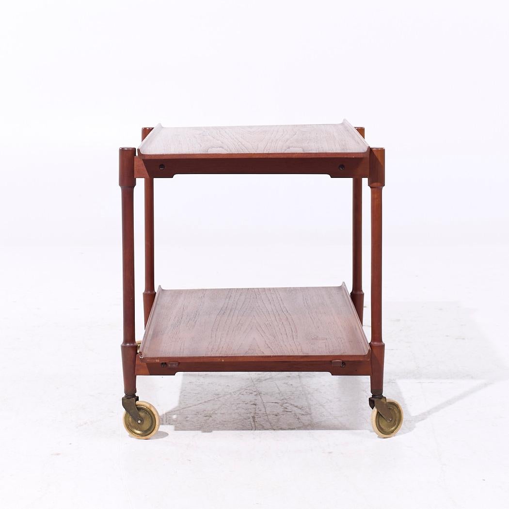 Poul Hundevad für Domus Mid Century Danish Barwagen aus Teakholz, erweiterbar (Dänisch) im Angebot