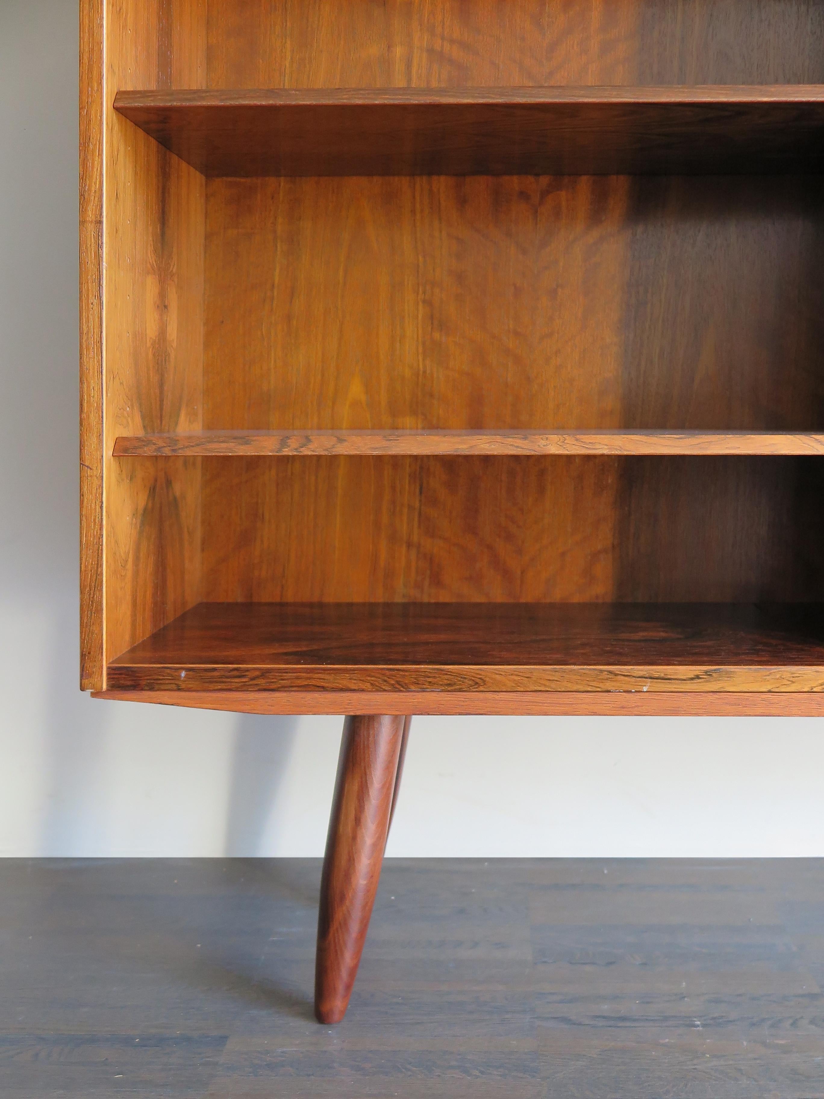 Poul Hundevad for Hundevad & Co Scandinavian Set of 2 Dark Wood Bookcases, 1960s 4