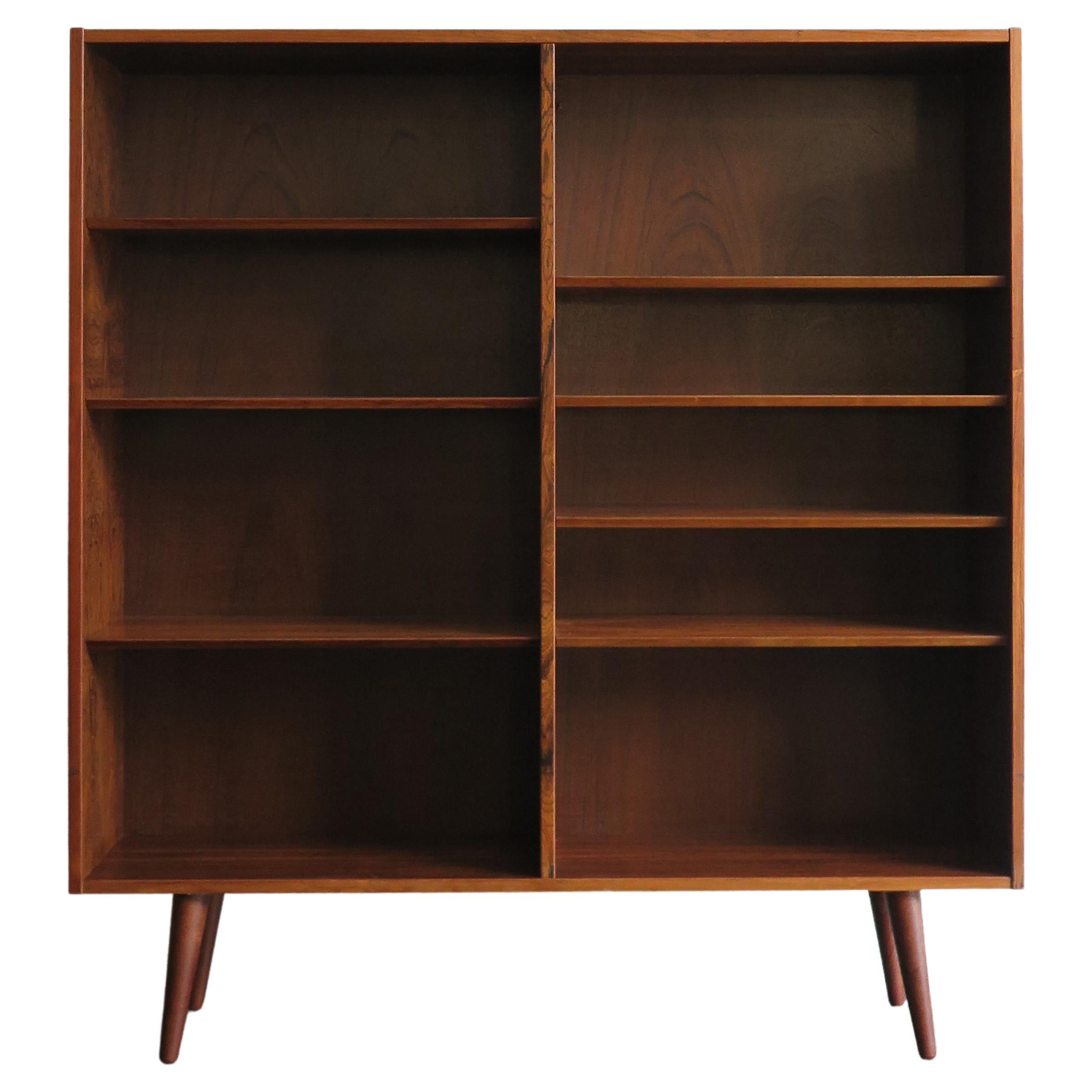 Poul Hundevad for Hundevad Møbelfabrik Dark Wood Bookcase from Denmark, 1960s