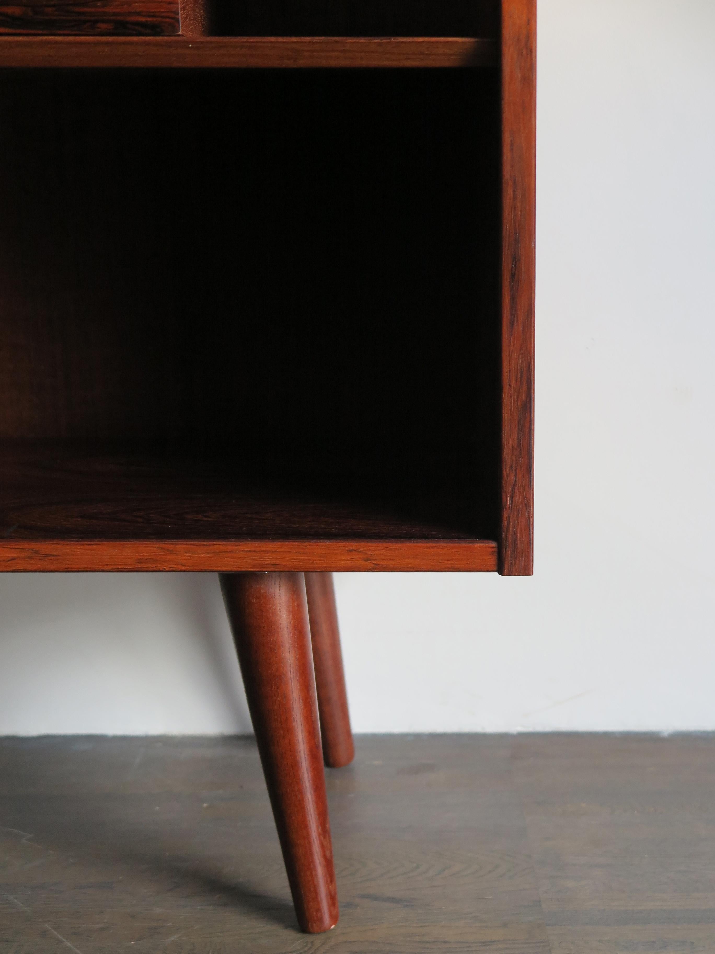 Poul Hundevad for Hundevad Møbelfabrik Dark Wood Scandinavian Bookcase, 1960s 6