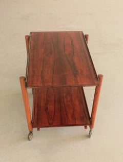 Poul Hundevad Fully Restored Multi Functional Danish Modular Rosewood Bar Table