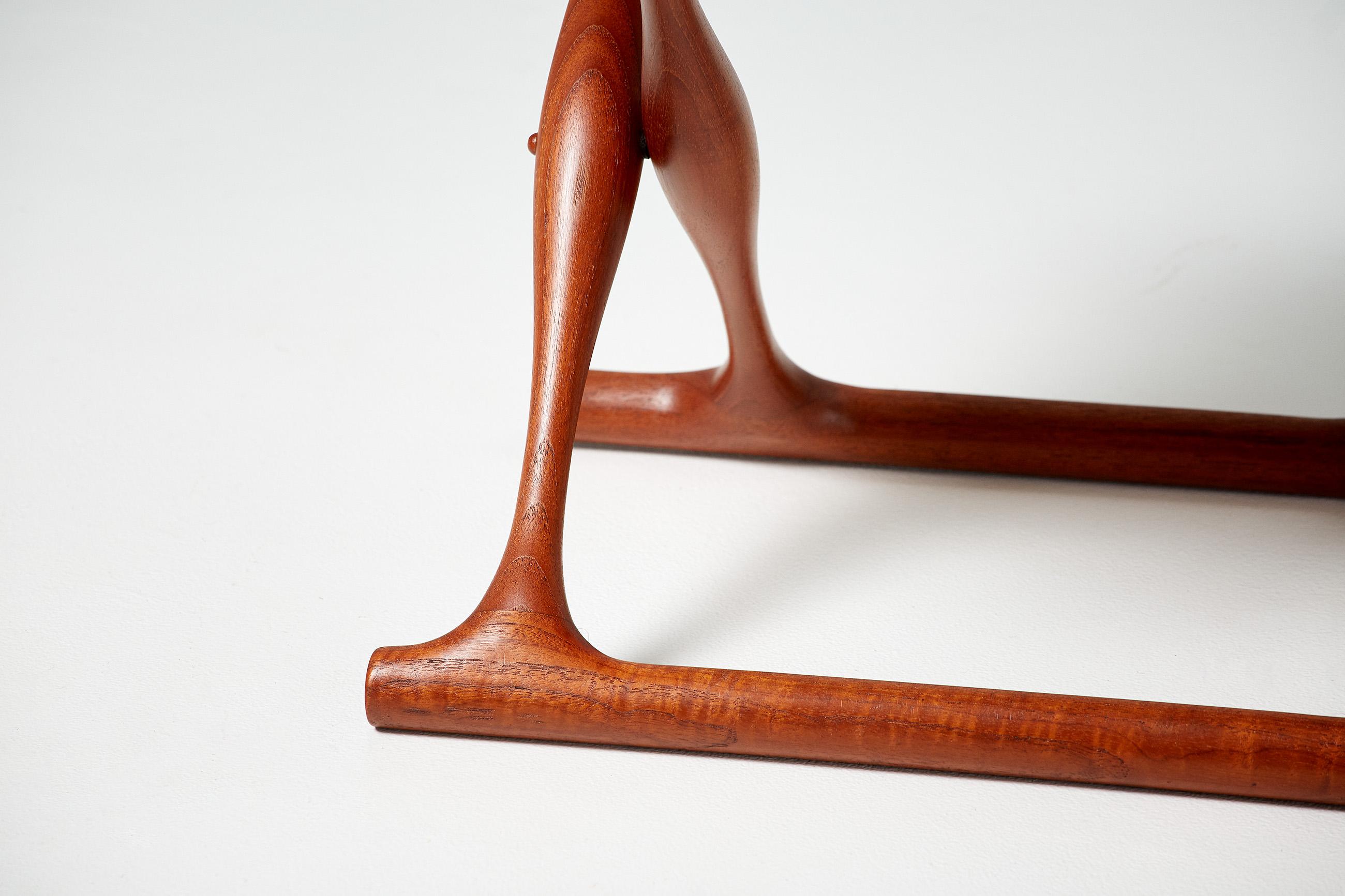 Poul Hundevad Guldhoj Teak Folding Stool, 1948 In Good Condition In London, GB