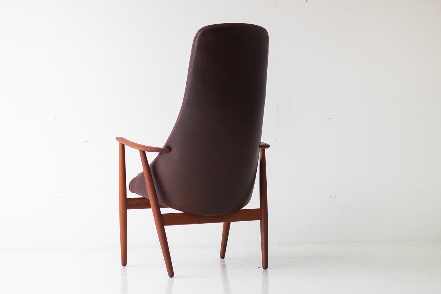 Poul Hundevad High Back Lounge Chair 1