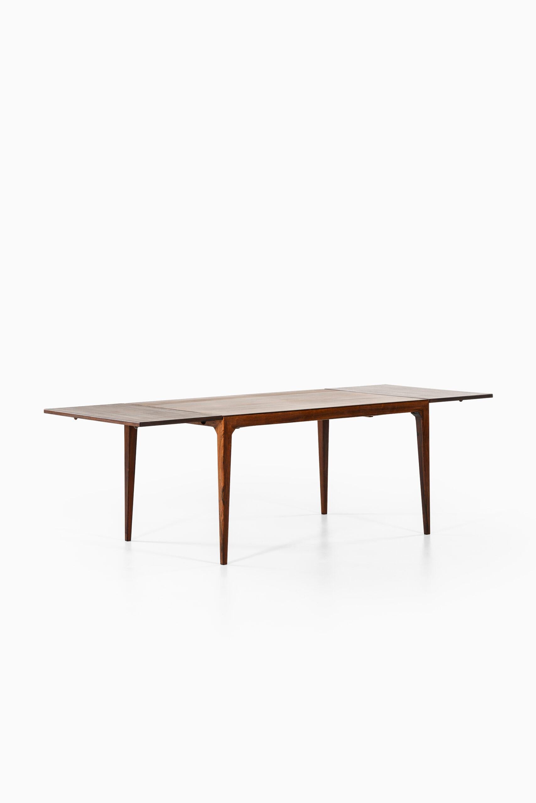 Rosewood Poul Hundevad & Kai Winding Dining- / Work Table Produced by Poul Hundevad & Co For Sale