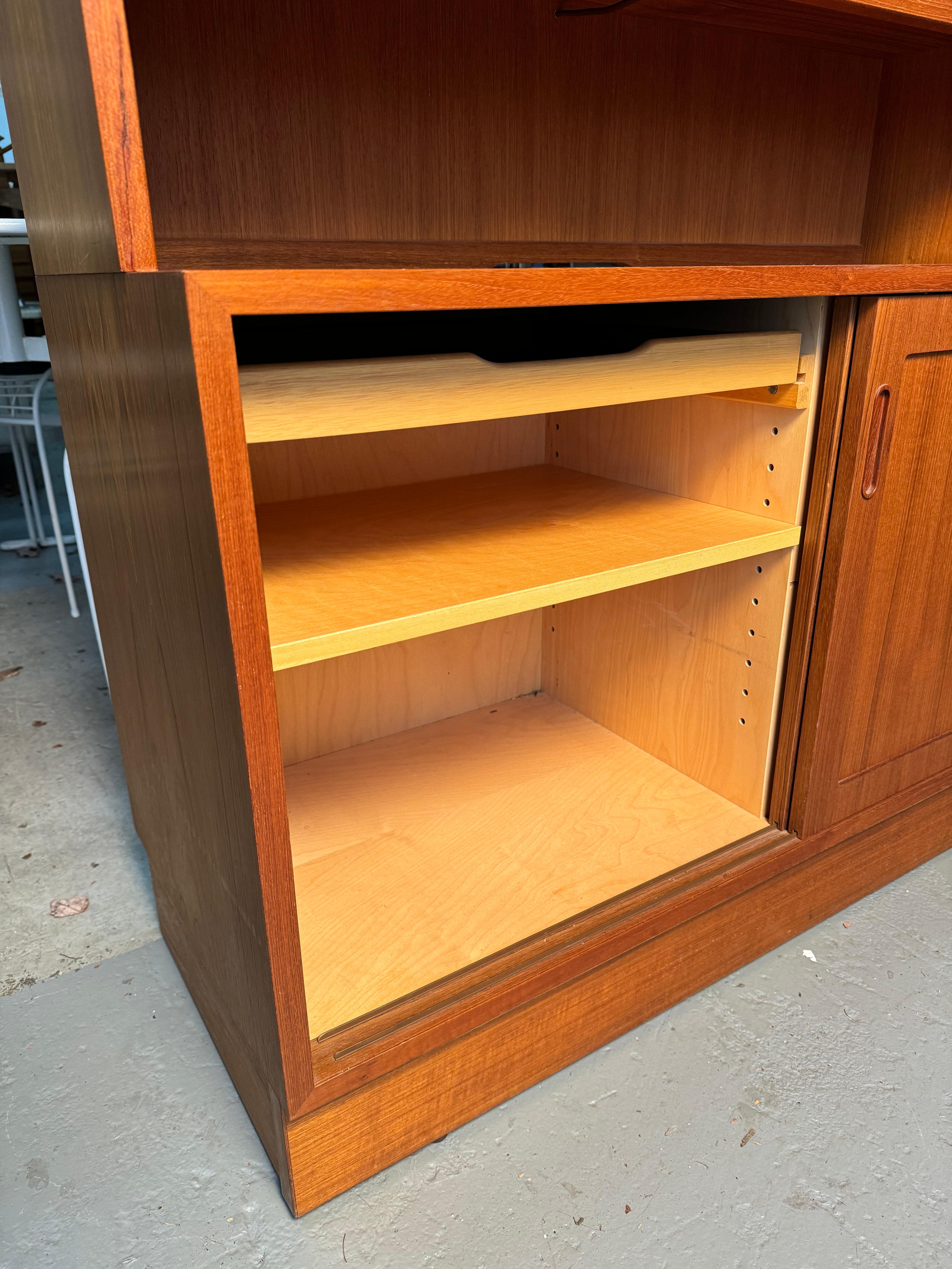 Poul Hundevad Mid Century Danish Teak Buffet and Hutch 5
