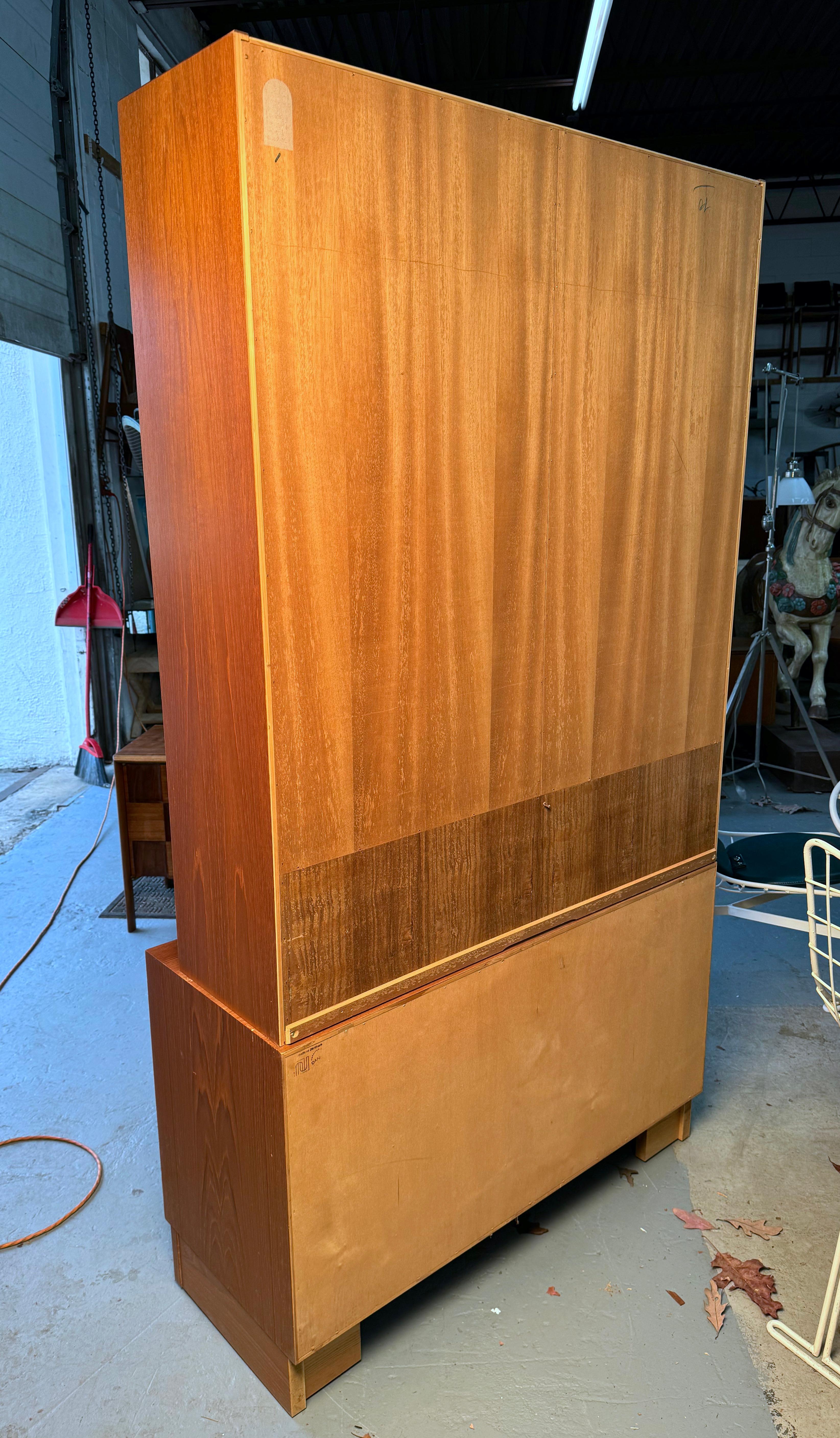 Poul Hundevad Mid Century Danish Teak Buffet and Hutch 14