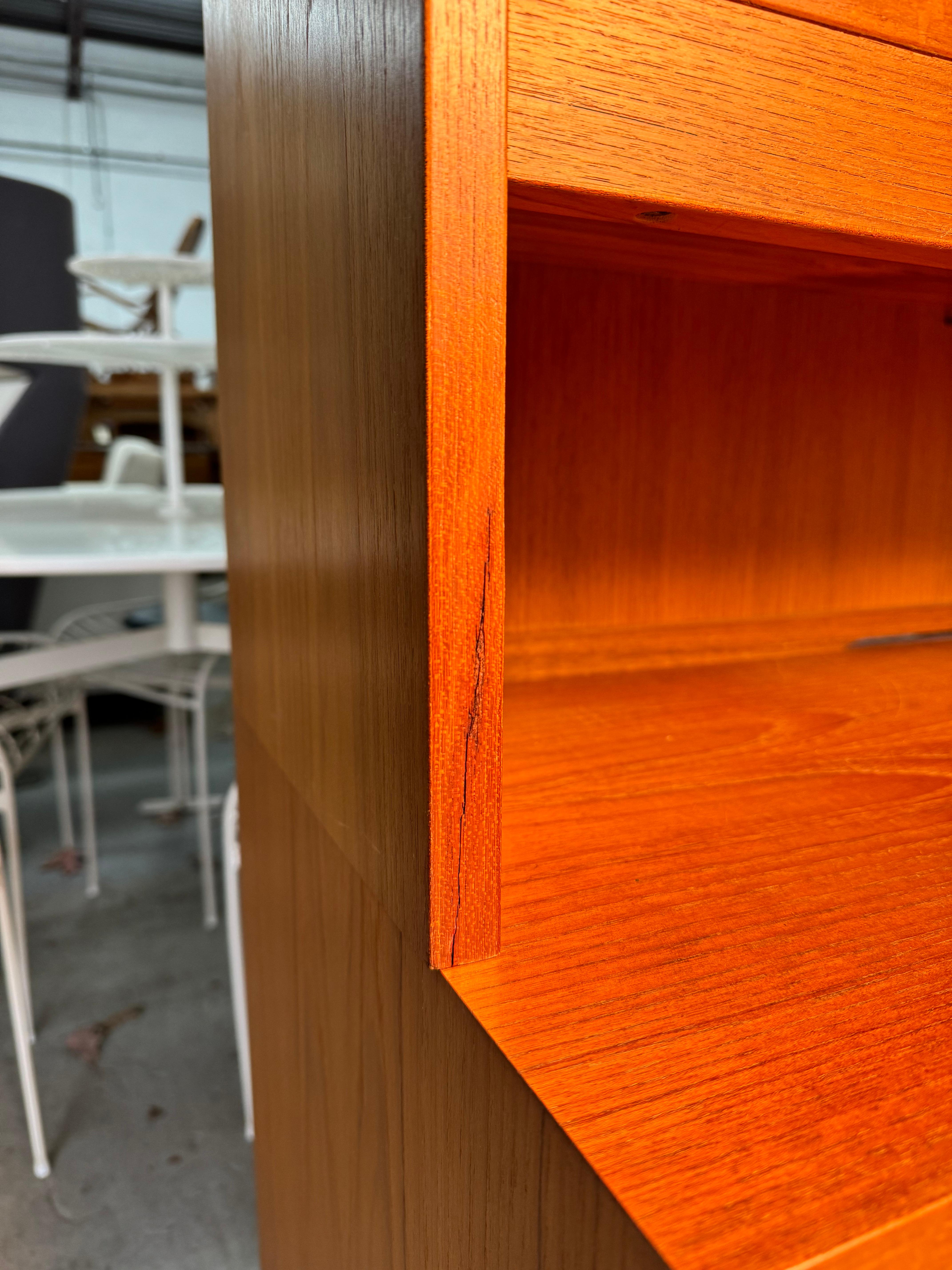 Poul Hundevad Mid Century Danish Teak Buffet and Hutch 15