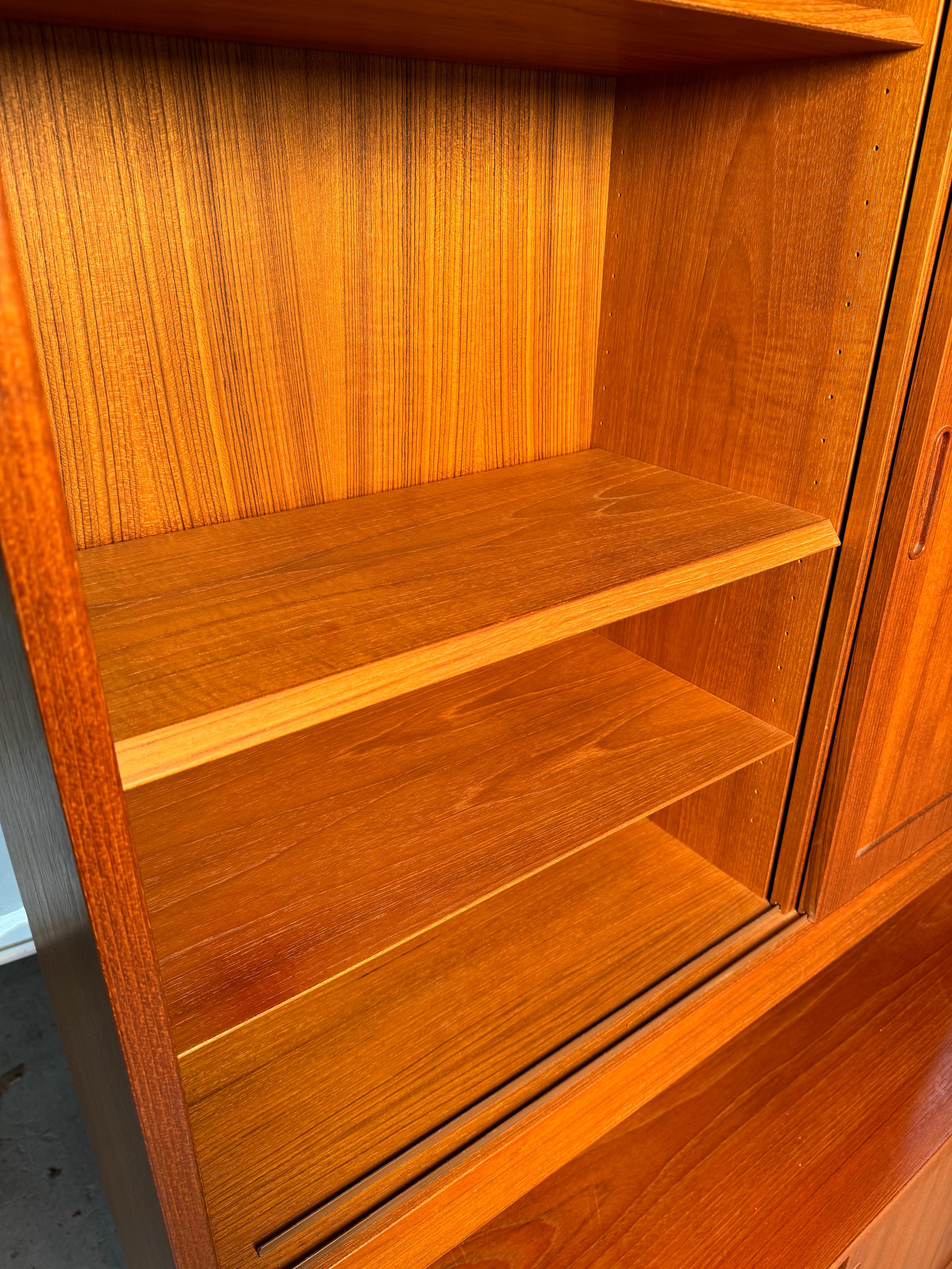 Poul Hundevad Mid Century Danish Teak Buffet and Hutch 2