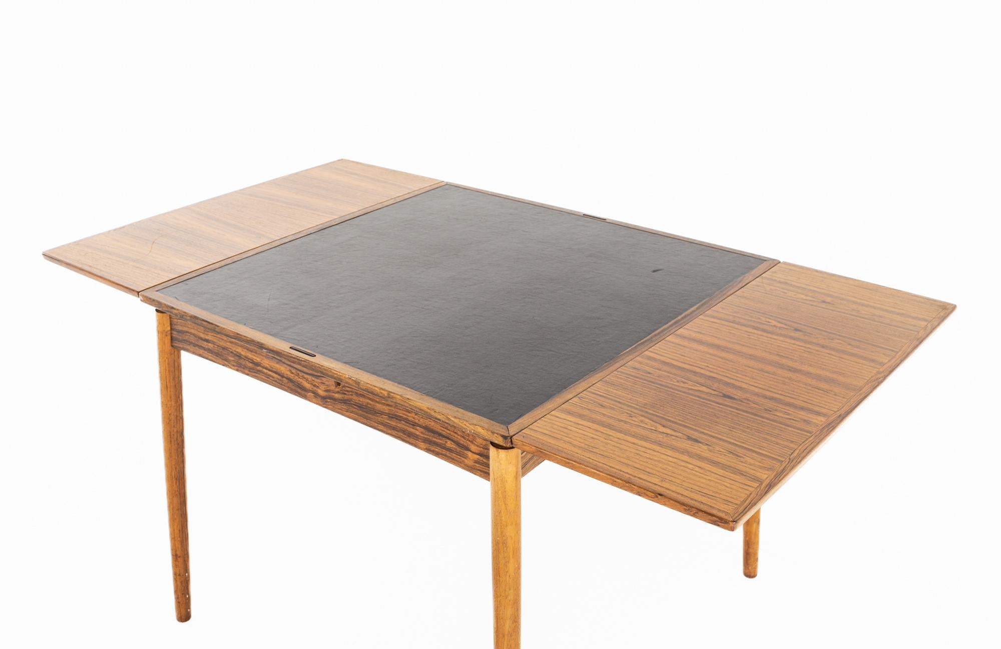 Poul Hundevad, ausziehbarer Spieltisch aus Palisanderholz, Mitte des Jahrhunderts im Angebot 3