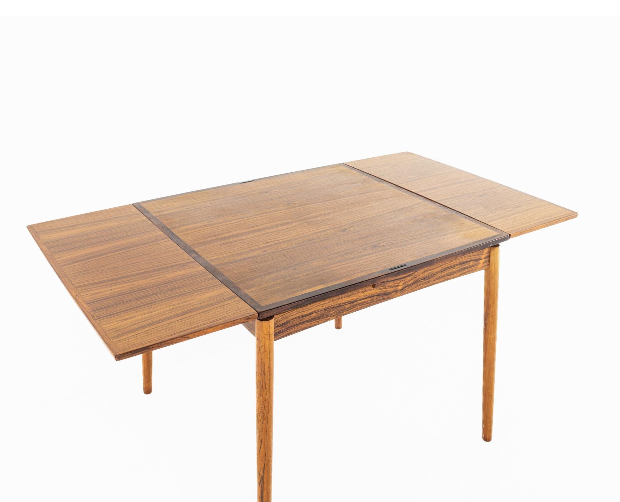 Poul Hundevad, ausziehbarer Spieltisch aus Palisanderholz, Mitte des Jahrhunderts im Angebot 4