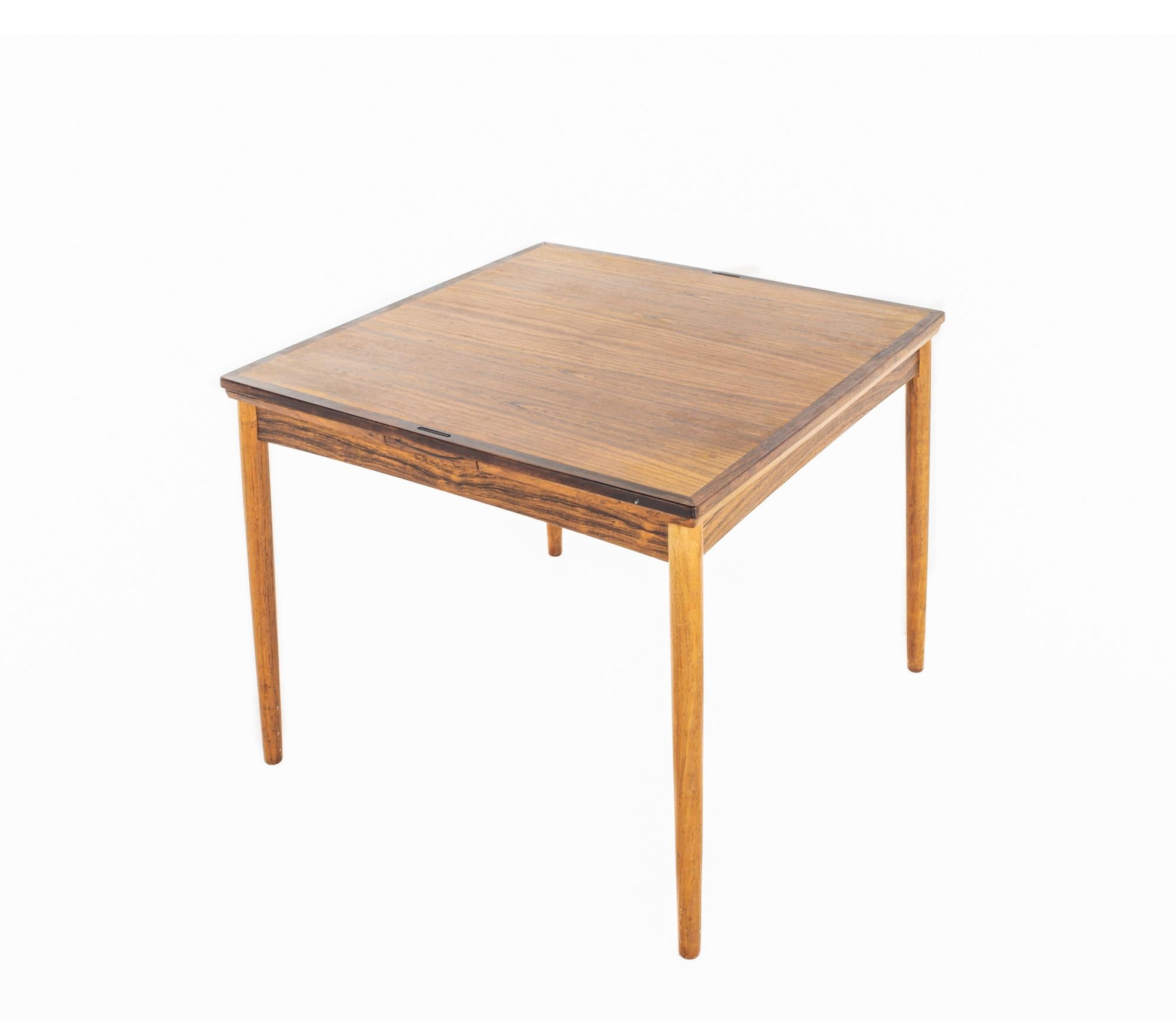 Poul Hundevad, ausziehbarer Spieltisch aus Palisanderholz, Mitte des Jahrhunderts im Angebot 7