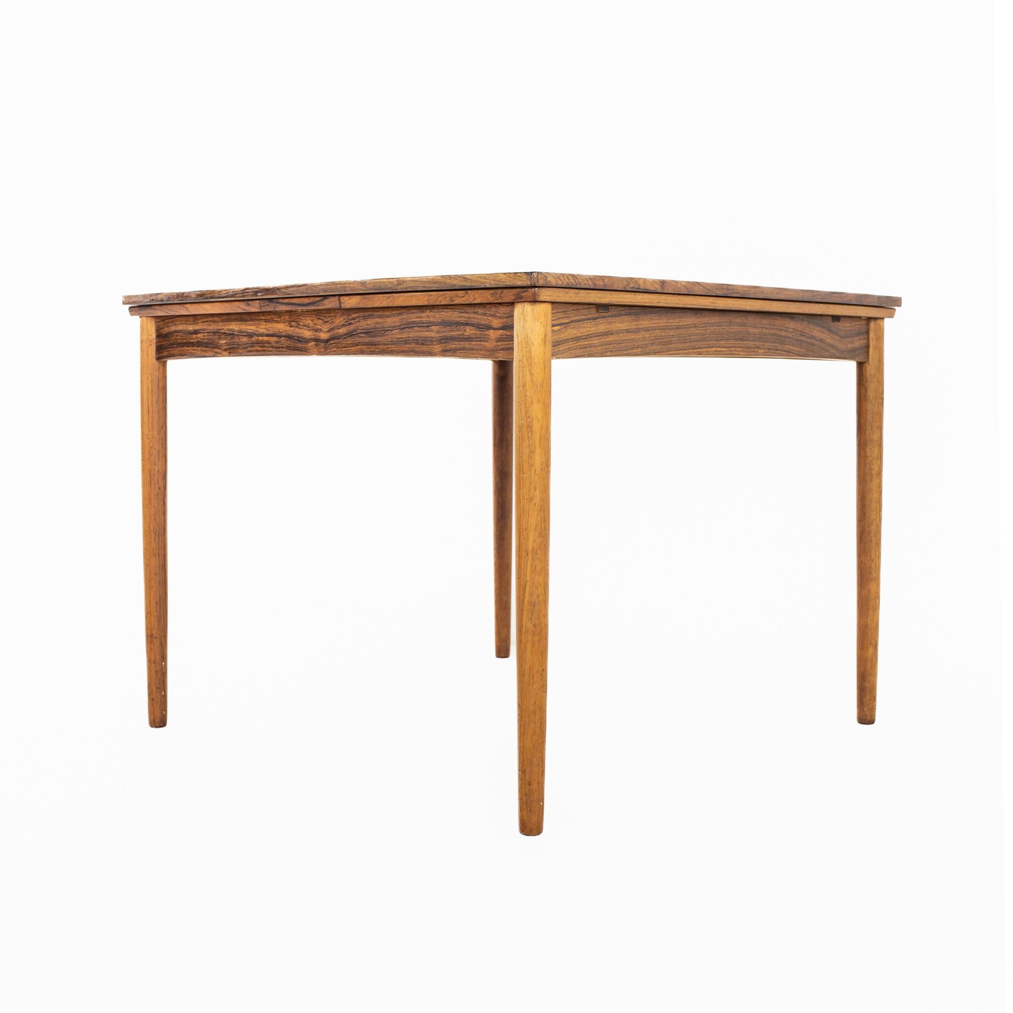 Poul Hundevad Mid Century Rosewood Expanding Game Table 9