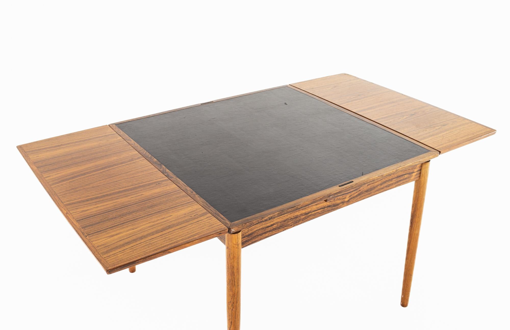 Poul Hundevad Mid Century Rosewood Expanding Game Table 3