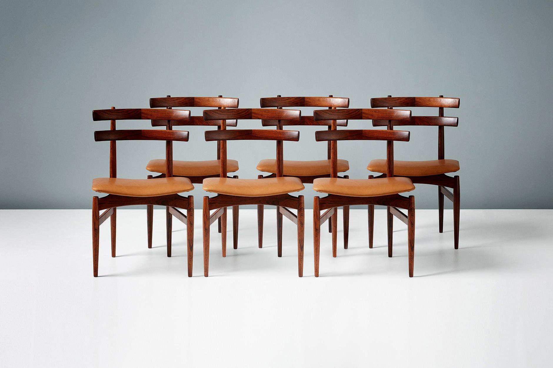 Mid-20th Century Poul Hundevad Model 30 Rosewood Dining Chairs