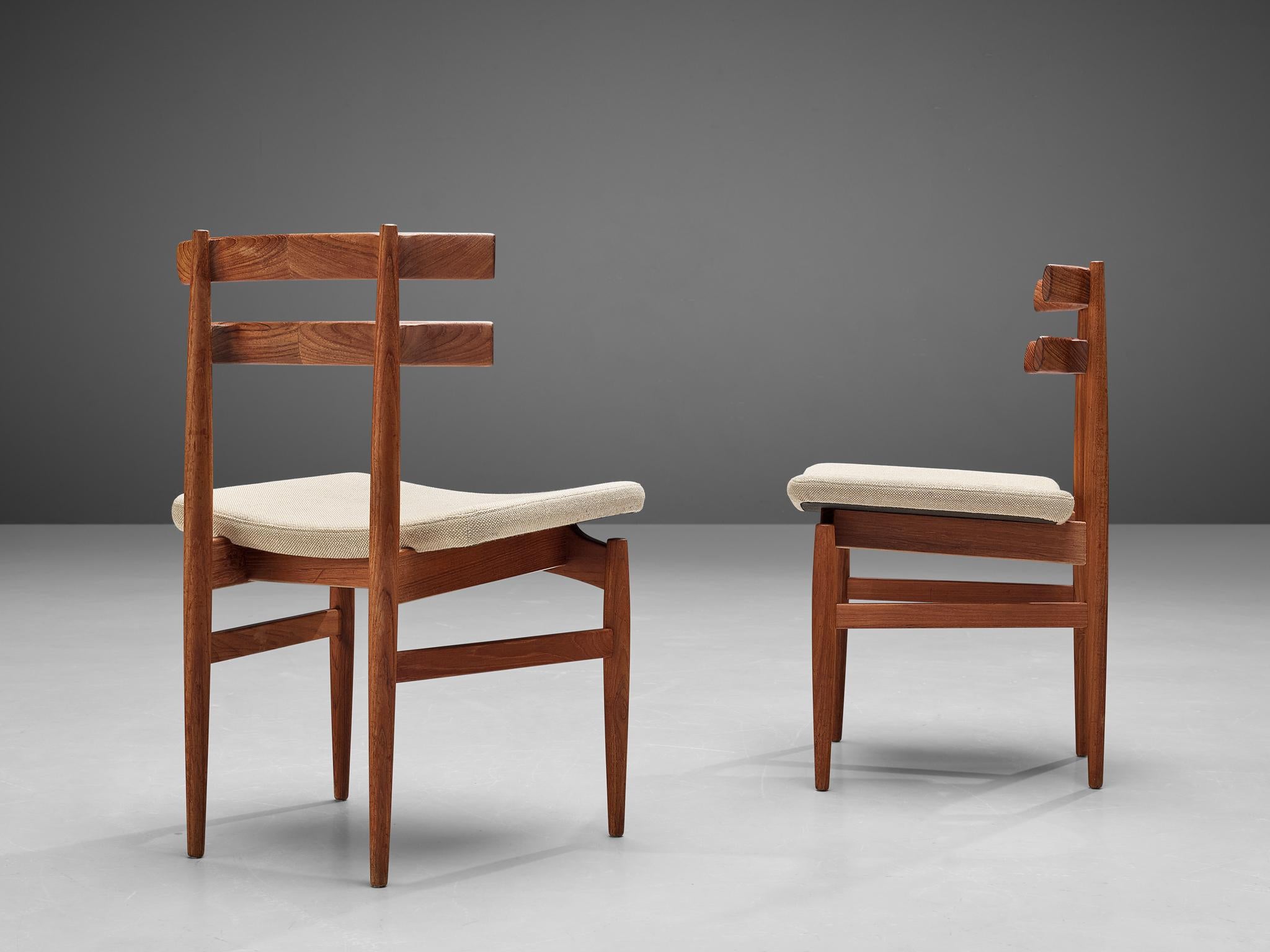 Scandinavian Modern Poul Hundevad Pair of Dining Chairs in Teak For Sale