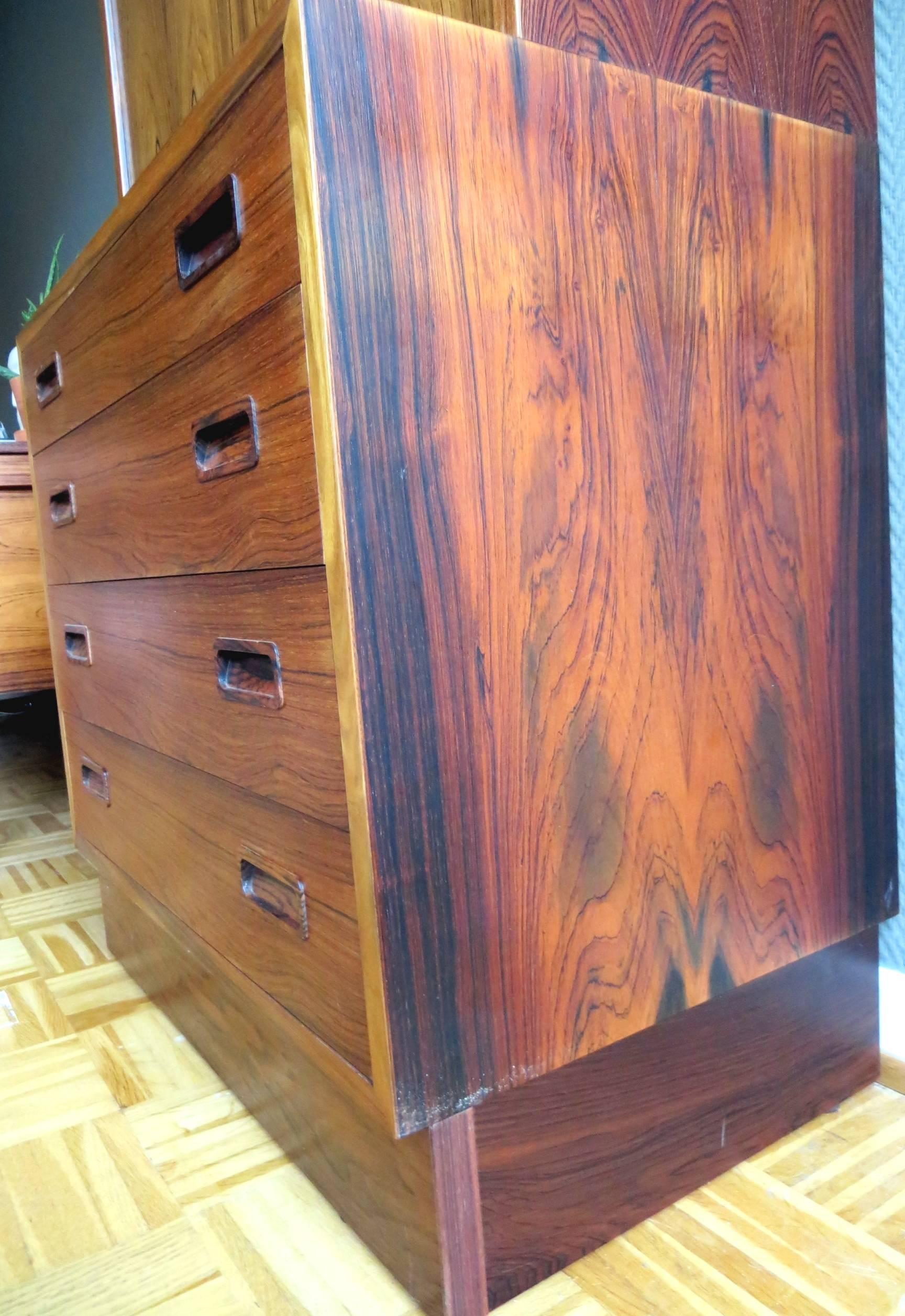 Poul Hundevad Rio Rosewood Wall Unit and Cabinet Danish Midcentury , 1960s For Sale 3