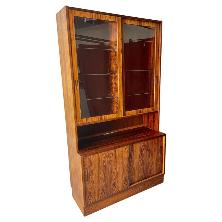 Poul Hundevad Rosewood China Cabinet For Sale