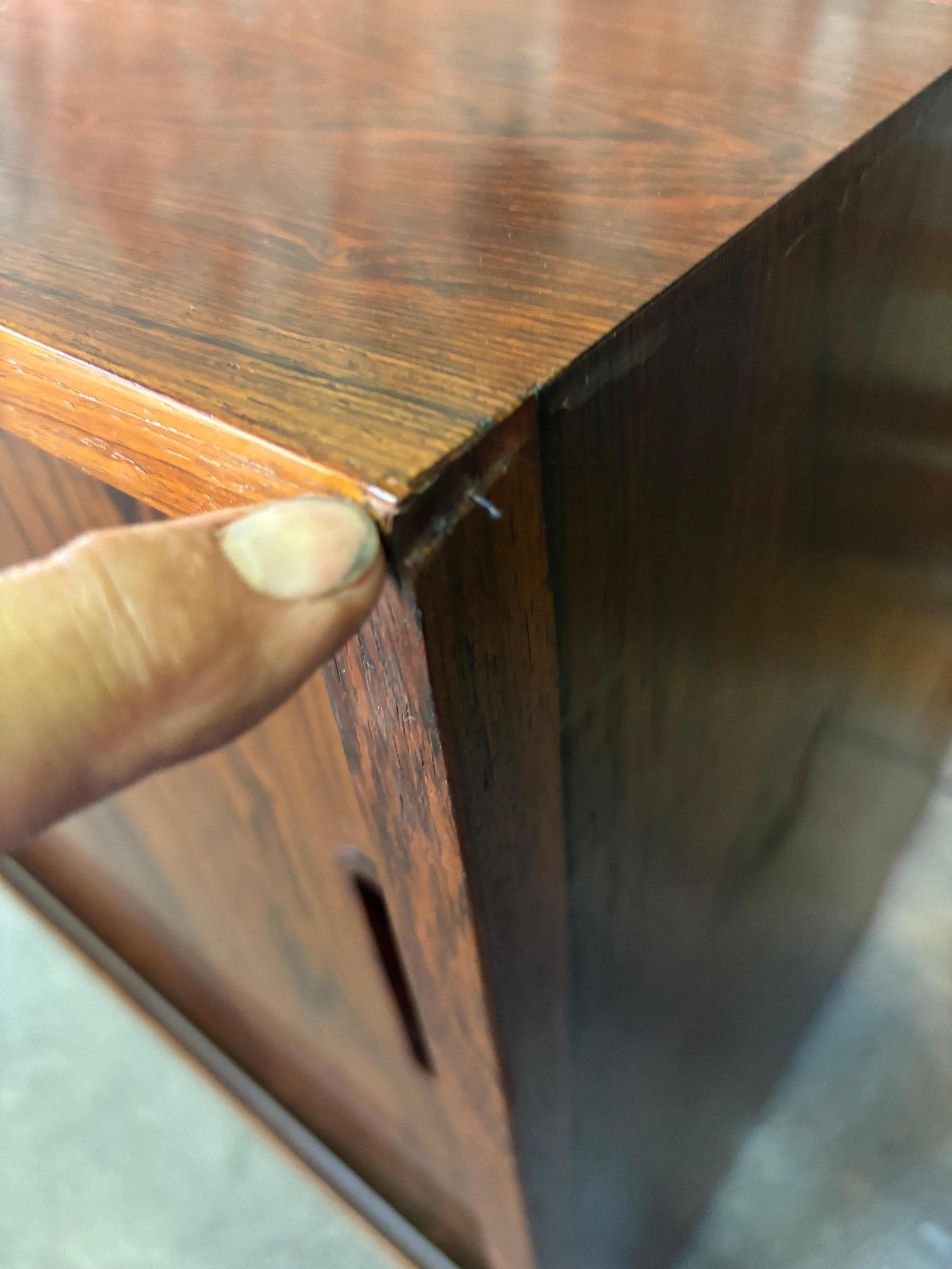 Credenza de palisandro Poul Hundevad en venta 5