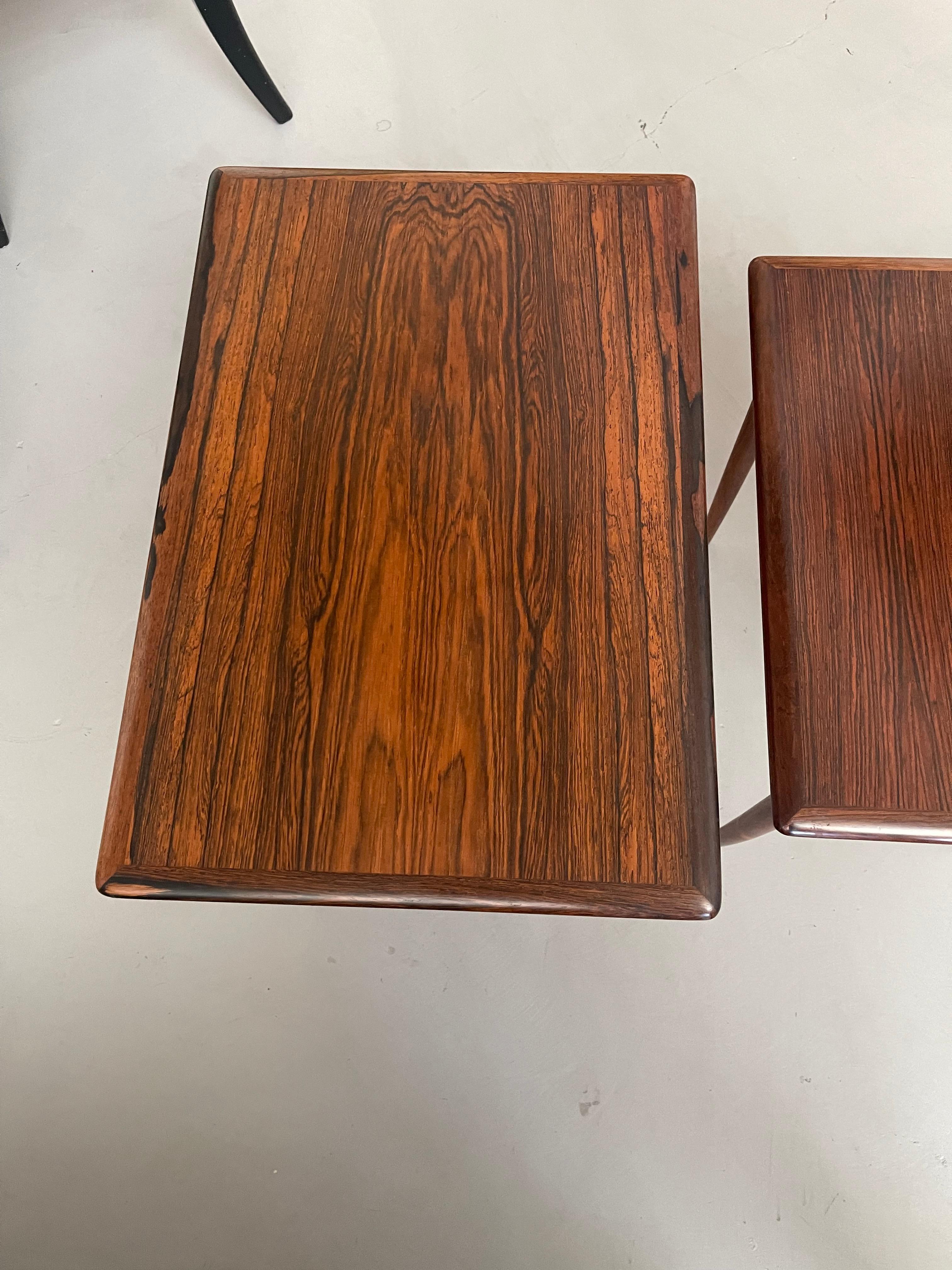 Poul Hundevad Rosewood Nesting Tables 2
