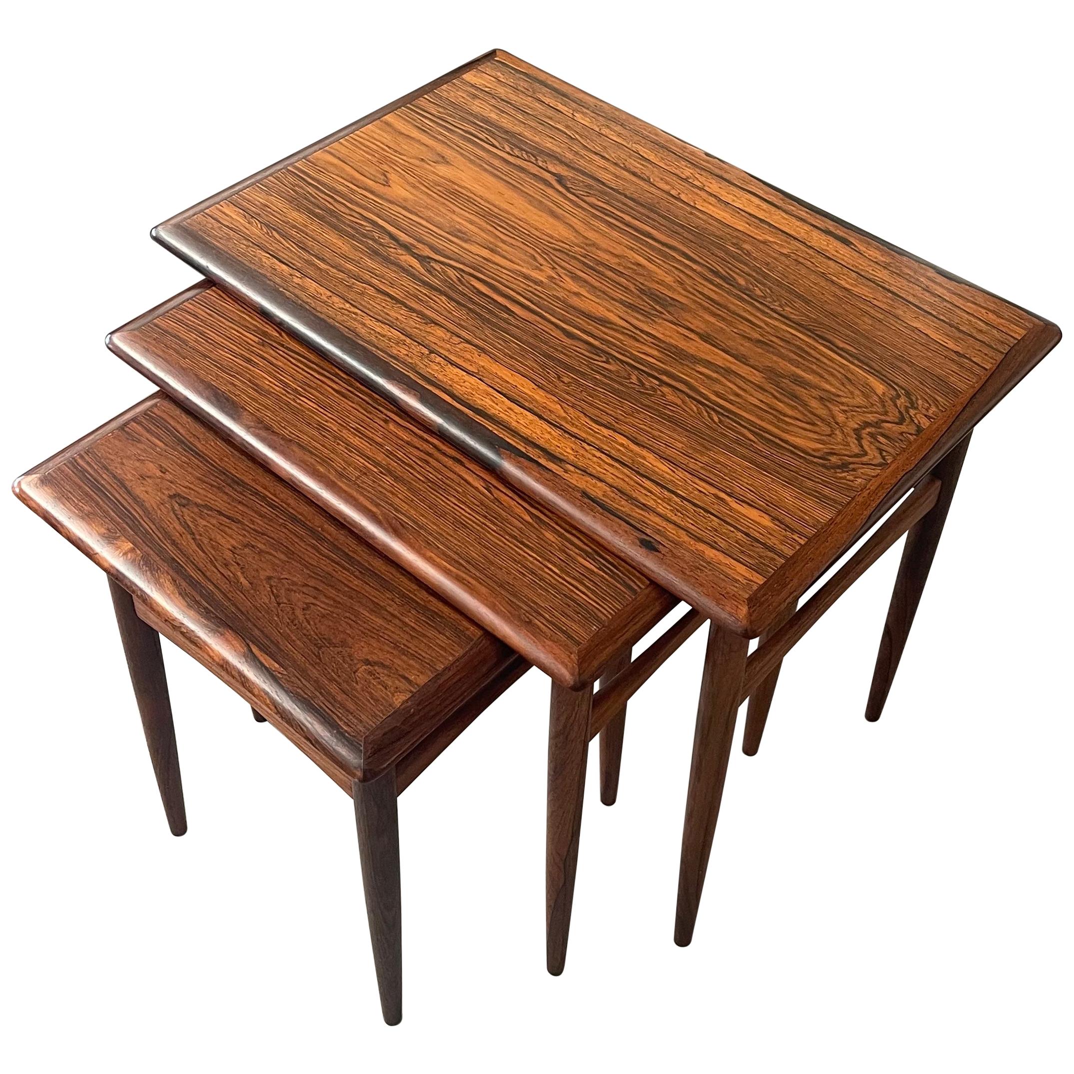 Poul Hundevad Rosewood Nesting Tables