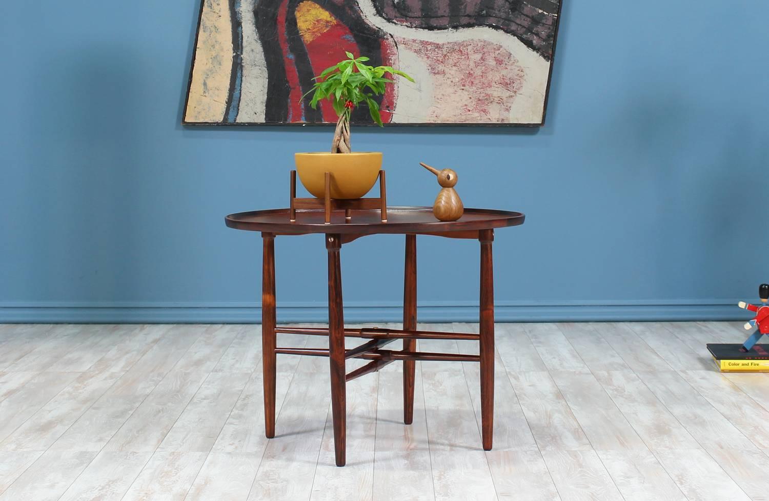 Mid-Century Modern Poul Hundevad Rosewood Side Table for Vamdrup Stolefabrik
