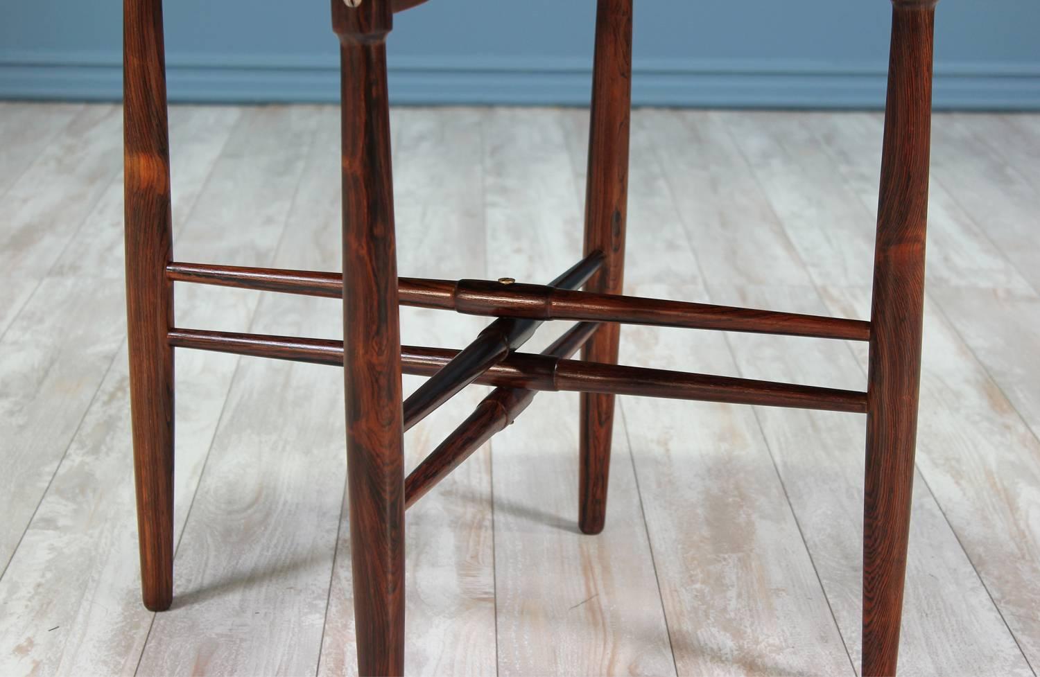 Danish Poul Hundevad Rosewood Side Table for Vamdrup Stolefabrik