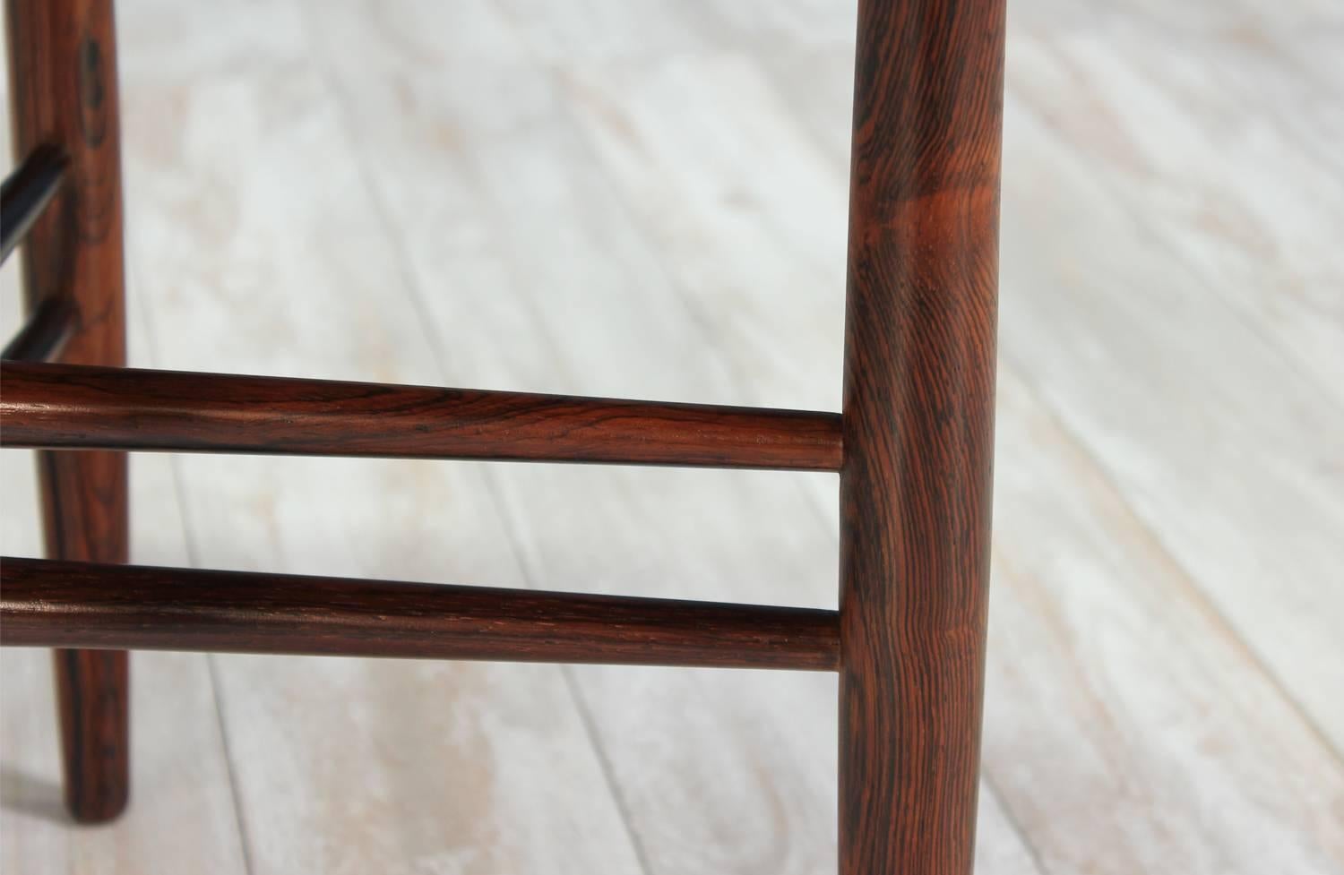 Poul Hundevad Rosewood Side Table for Vamdrup Stolefabrik In Excellent Condition In Los Angeles, CA