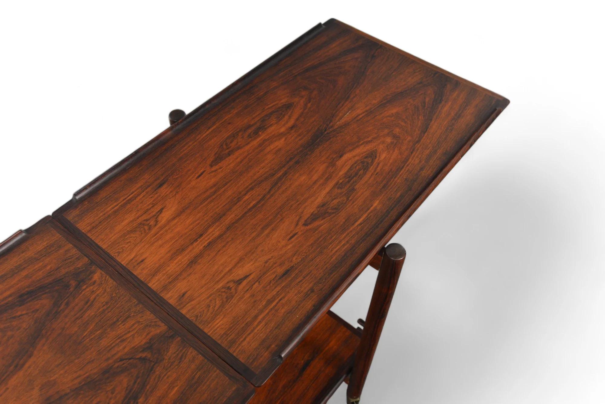 Poul Hundevad Rosewood Three Tiered Bar Cart 3
