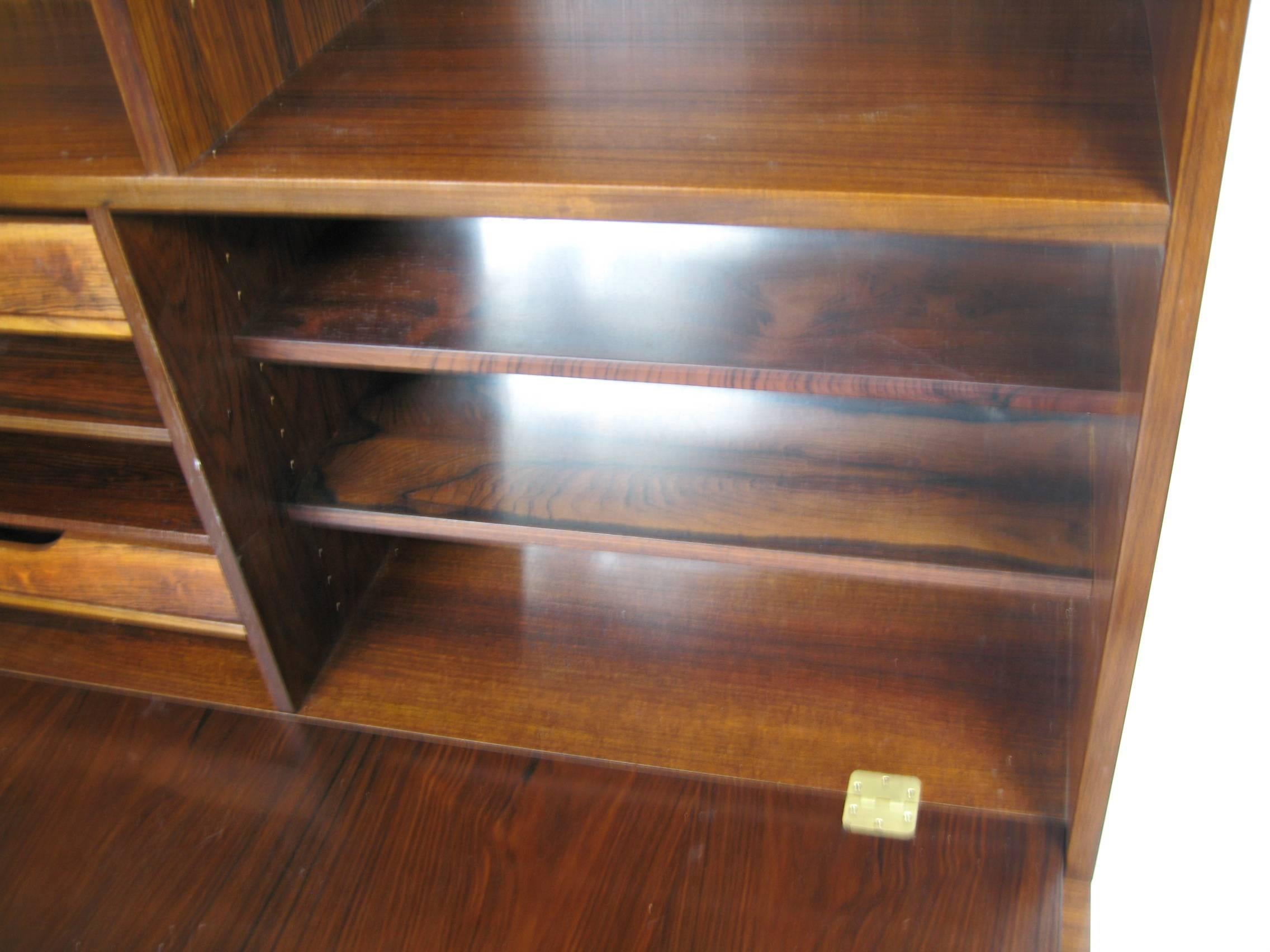 bookcase with drop down desk