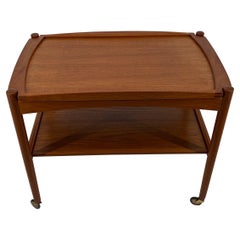 Poul Hundevad Scandinavian Modern Serving Bar Cart, Denmark 1960s
