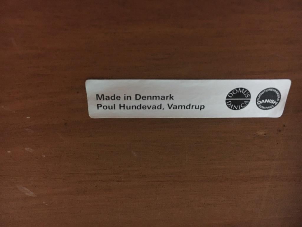 Carrello da bar in teak di Poul Hundevad Vamdrup, Danimarca, 1960 in vendita 6
