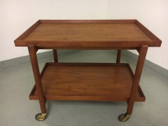 Poul Hundevad Teak Bar Cart Vamdrup, Denmark, 1960