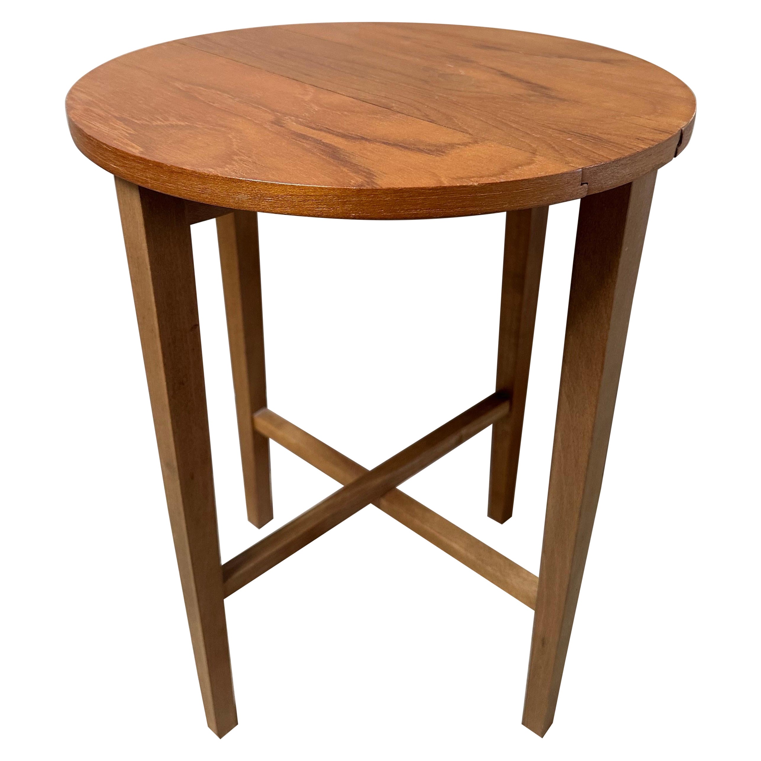 Poul Hundevad Teak Folding Side Table, Danish Modern Design, 1970 For Sale