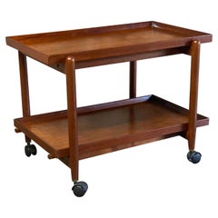 Poul Hundevad Teak Rolling Cart